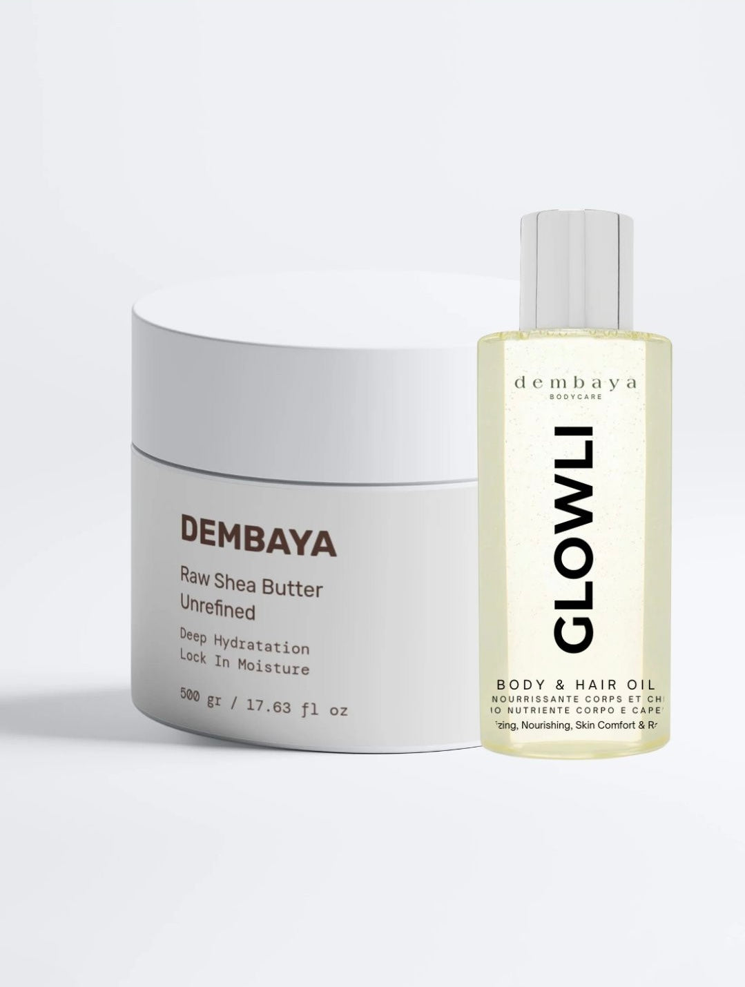 Glowli + Burro di Karité 500 g – Pelle Luminosa e Capelli Setosi