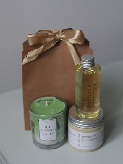 Box Deluxe Natale Matcha - DEMBAYA X CANDLE VIBESS