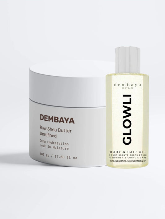 Glowli + Burro di Karité 500 g – Pelle Luminosa e Capelli Setosi